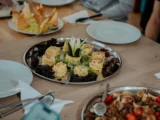 Gourmet appetizer platter served to trekkers on the Salkantay trail