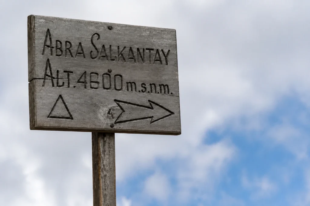 Abra Salkantay, the 4,630 m pass and highest point of the trek