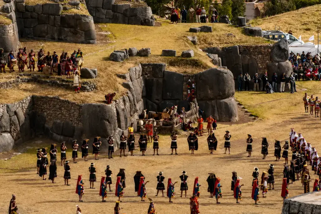 Zeremonie des Sonnenfests Inti Raymi in Sacsayhuaman, Cusco