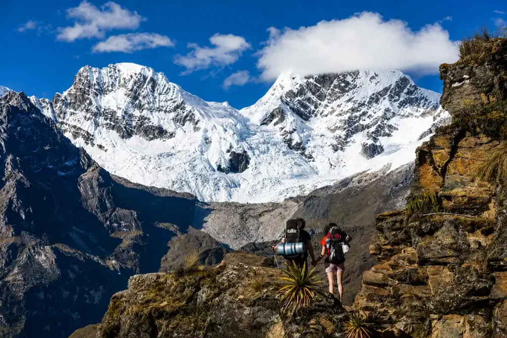 Wanderer auf dem Salkantay Trek bei Cusco