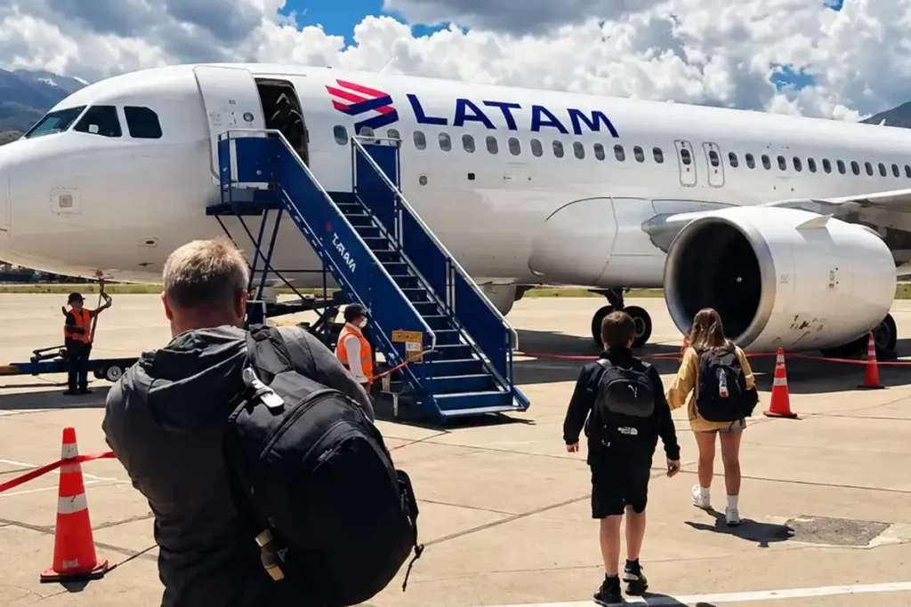 Vuelo de Lima a Cusco: viajeros subiendo a un avión de LATAM rumbo a Machu Picchu